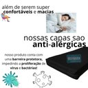 Ver imagem 3 de Capa Colchão Solteiro Impermeável Hospitalar com Zíper - Preta 78x188x14cm