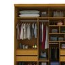 Guarda-roupa Casal 2 Portas com Pés Ares Ripado 100% MDF - 10
