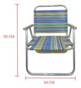 Ver imagem 5 de Cadeira de Praia Conforto Oversize 140kg Nylon Ronchetti