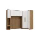 Ver imagem 2 de Quarto Completo Kappesberg Adapt 7 Peças Nogueira/branco