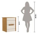 Ver imagem 3 de Mesa de Cabeceira Mudo Criado Box Quarto Cama Mesinha Centro