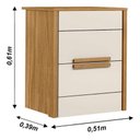 Ver imagem 6 de Mesa de Cabeceira Mudo Criado Box Quarto Cama Mesinha Centro