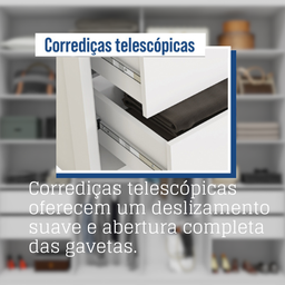 Guarda-roupa Casal Ripado com Espelhos 2 Portas e 4 Gavetas Suburban Gold Espresso Móveis - 11