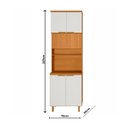 Ver imagem 2 de Torre Quente 100% MDF 6 Portas com Nicho 70cm Bari Poliman Móveis