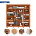 Ver imagem 6 de Guarda-roupa Casal Ripado com Espelhos 2 Portas e 4 Gavetas Suburban Gold Espresso Móveis