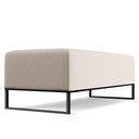 Ver imagem 3 de Kit 02 Puffs Decorativo Sala de Estar Bali W01 Base Ferro 120x50 cm Linho Cru - Lyam Decor