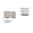 Ver imagem 5 de Kit com 2 Armários Aéreos Multiuso 3 Portas Agata Madesa