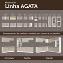 Ver mais imagens de Kit com 2 Armários Aéreos Multiuso 3 Portas Agata Madesa
