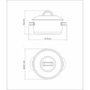 Ver mais imagens de Caçarola Tramontina Solar Funda em Aço Inox Fundo Triplo com Tampa e Alças 20 Cm 3,6 L Tramontina