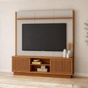 Ver imagem 4 de Estante Painel para TV 75 pol 180cm Michaelis L05 Canela Off White Fosco - Lyam Decor