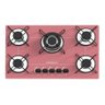 Fogão Cooktop Chamalux 5 Bocas Tripla Chama Rosa 110v/220v - 2