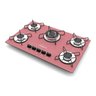 Fogão Cooktop Chamalux 5 Bocas Tripla Chama Rosa 110v/220v - 1