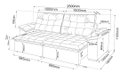 Ver imagem 3 de Sofá Retrátil e Reclinável 4 Lugares 250cm Veludo Detroit Marrom Bombom