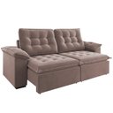 Ver imagem 2 de Sofá Retrátil e Reclinável 4 Lugares 250cm Veludo Detroit