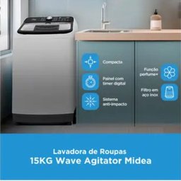 Lavadora Midea Wave Agitator 13kg - 13 Lavadora Midea Wave Agitator 13kg - 13