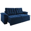 Ver imagem 2 de Sofá Retrátil e Reclinável 4 Lugares 250cm Veludo Detroit