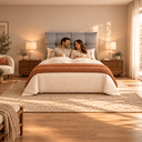 Ver imagem 6 de Cabeceira Almofada Luxo para Cama de Casal 1,40 Linho Cinza