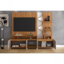 Ver imagem 6 de Home Painel para TV até 55" Belfast 210cm com 4 Portas Jequitiba-Off White Perolizado