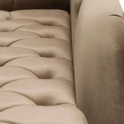 Chaise Longue Divã Montreal em Madeira de Reflorestamento Veludo 160cm Shop Das Cabeceiras - 3