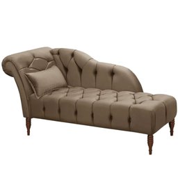 Chaise Longue Divã Montreal em Madeira de Reflorestamento Veludo 160cm Shop Das Cabeceiras - 2