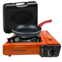 Fogareiro mini fogão a gás camping portátil com acendimento automático 1 boca - 2