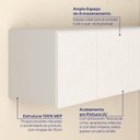 Ver imagem 7 de Ponte Modular Queen 100% MDF 4 Portas Orion CabeCasa MadeiraOriginals