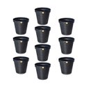 Ver imagem 1 de Kit C/ 10 Vaso Redondo Rattan Preto 36lt Anti Dengue