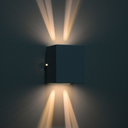 Ver imagem 3 de Arandela com Efeito 4 Fachos - Interna ou Externa:marrom