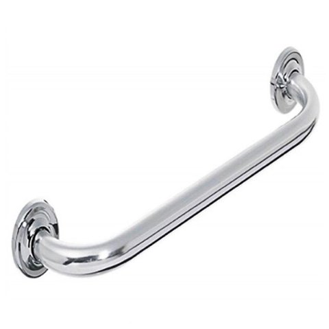 Alça Apoio Banheiro Inox Reta 50cm Idoso Cadeirante Acessibilidade Deficiente