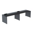 Ver imagem 1 de Mesa de Plataforma Simples para 2 Pessoas Corporativa 130x792/2P PSCPP130/792/2P Preto/Grafito