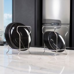 Suporte Organizador de Pratos para Bancada : Inventia Aer : Inox - 2