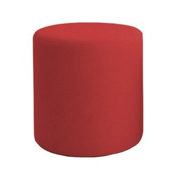 Puff Beca Cilindro Suede Live - 7 Decor Vermelho - 1