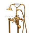 Ver imagem 3 de Misturador Monocomando De Piso Para Banheira Itinga Pingoo.casa - Dourado