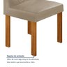 Conjunto Sala de Jantar 4 Lugares Retangular Tampo MDF com Mesa e Cadeiras Carol - 8