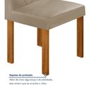 Ver mais imagens de Conjunto Sala de Jantar 4 Lugares Retangular Tampo MDF com Mesa e Cadeiras Carol