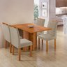 Conjunto Sala de Jantar 4 Lugares Retangular Tampo MDF com Mesa e Cadeiras Carol - 16