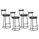 Ver imagem 1 de Kit 4 Banquetas Miami 96cm Couríssimo Preto - Salaone