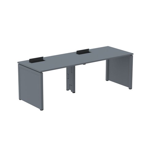 Mesa de Plataforma Simples para 2 Pessoas Corporativa 140x792/2P PSCPP140/792/2P Cinza