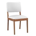 Ver imagem 2 de Kit 8 Cadeiras Decorativa Sala de Jantar Luxo Julia Facto Branco - Mozzelar