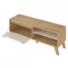 Rack para TV Até 60 Polegadas Lotus 1 Porta Carvalho/Off White - Artely Móveis - 3