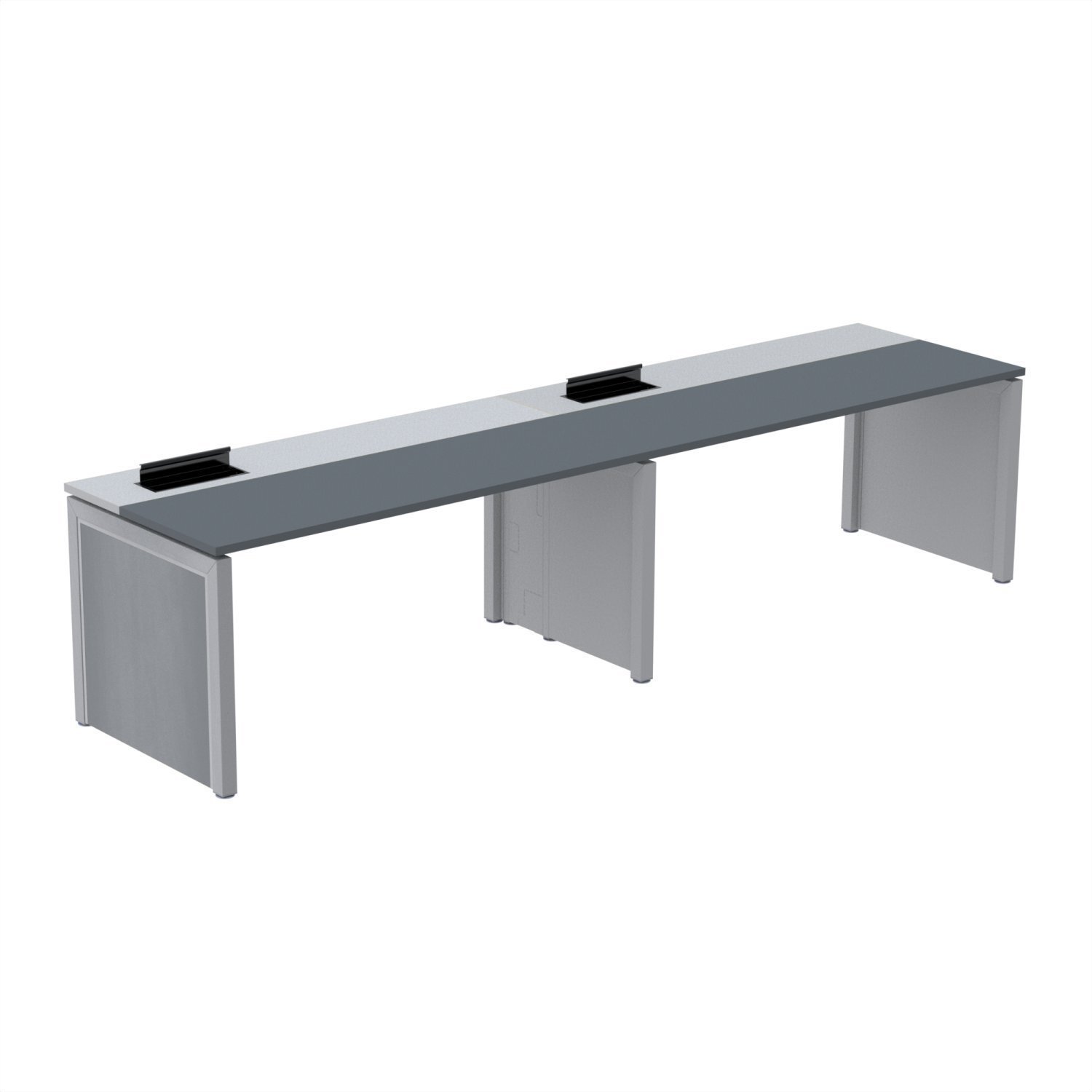 Mesa de Plataforma Simples para 2 Pessoas Corporativa 150x792/2p Pscpp150/792/2p - 2