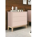 Ver imagem 2 de Cômoda Gaveteiro Classic New Rosa Fosco com Natural - Reller