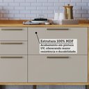 Ver imagem 5 de Armário de Cozinha Modulada com Balcão e Tampo 7 Portas 5 Gavetas Ágata 100% Mdf Vidro Reflecta Amên