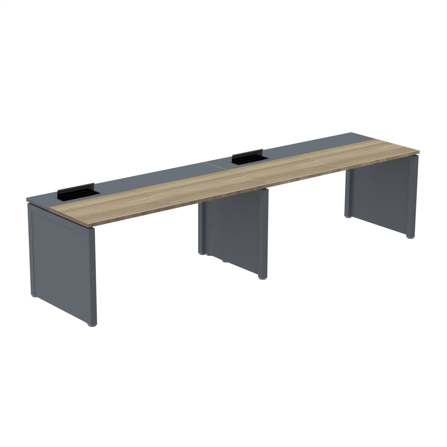 Mesa de Plataforma Simples para 2 Pessoas Corporativa 150x792/2p Pscpp150/792/2p - 2