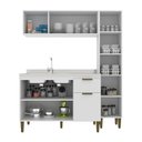 Ver imagem 3 de Cozinha Compacta Alana 3 Peças com Paneleiro Branco - J Carvalho