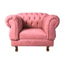 Ver imagem 1 de Conj Sofa Namoradeira Elisabeth Chesterfield Capitone Suede Rosa / Decoração, TV SALA ESTAR, recepçã