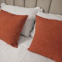 Ver imagem 2 de Kit 2 Capas Almofada Quadrada Bouclé 43x43 – Zíper Invisível, Texturizado