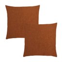 Ver imagem 1 de Kit 2 Capas Almofada Quadrada Bouclé 43x43 – Zíper Invisível, Texturizado