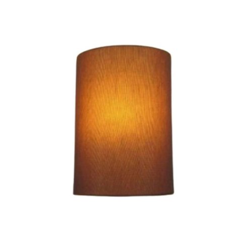 Arandela Meia Cana Retro Md-2003 Cúpula em Tecido 25-18x10cm Palha - Bivolt