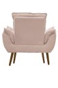 Ver imagem 4 de Kit 01 Poltrona Opala Decorativa Suede + 01 Puff Redondo Decorativo